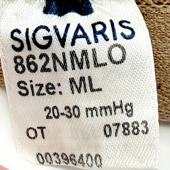 SINGLE Sigvaris Select Comfort 20-30 mmHg Thigh High ONE Stocking M/L Open Toe - Picture 4 of 6